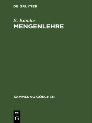 cover image of Mengenlehre